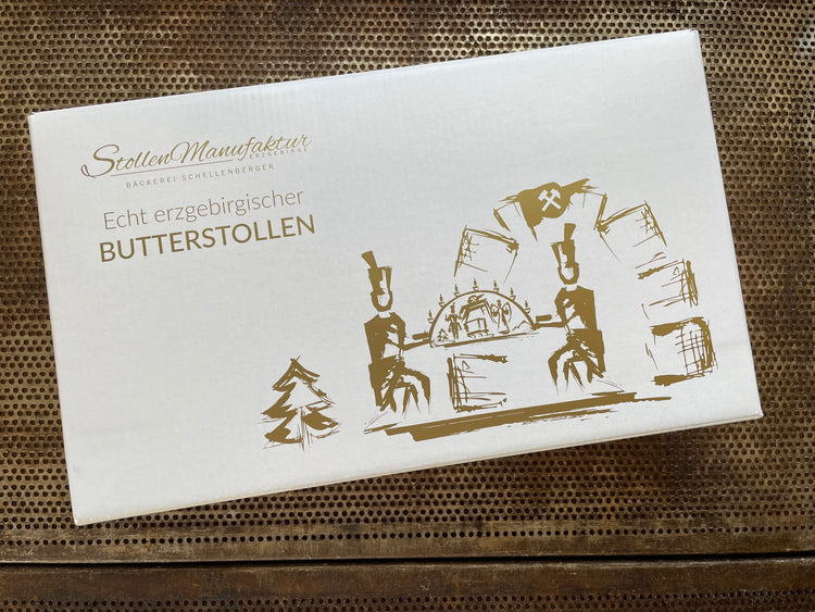 Stollenkarton für Rosinenstollen eigene Herstellung